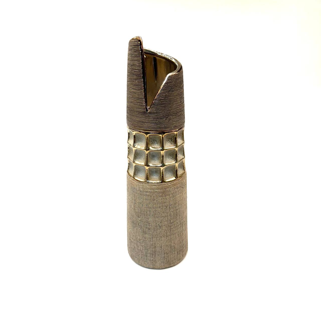 Vase 30cm gold/braun