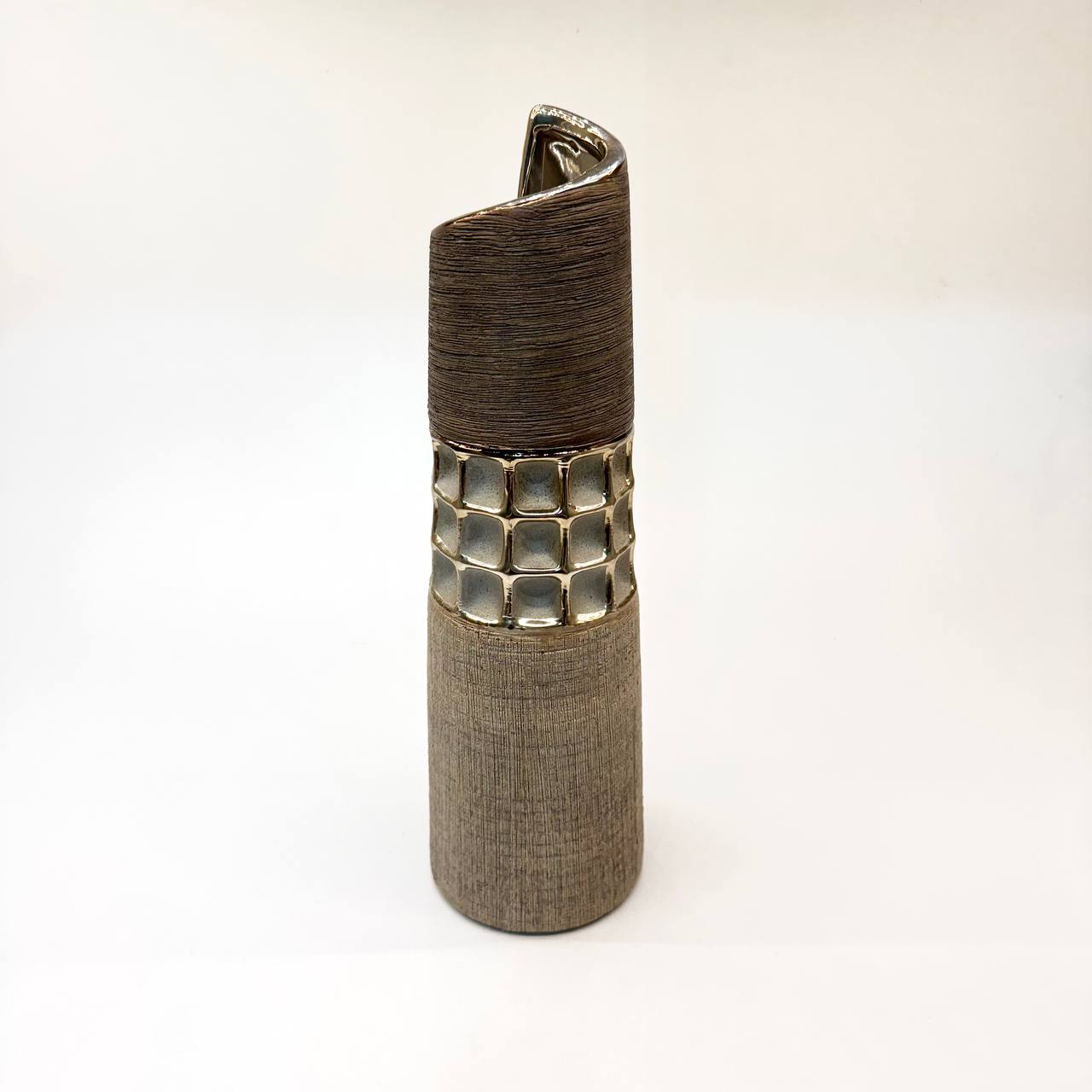 Vase 30cm gold/braun
