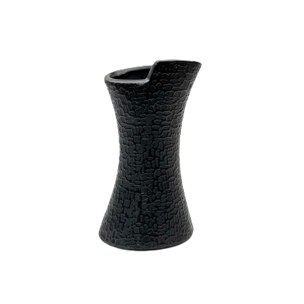Vase 20cm schwarz-matt Dekovase Blumenvase