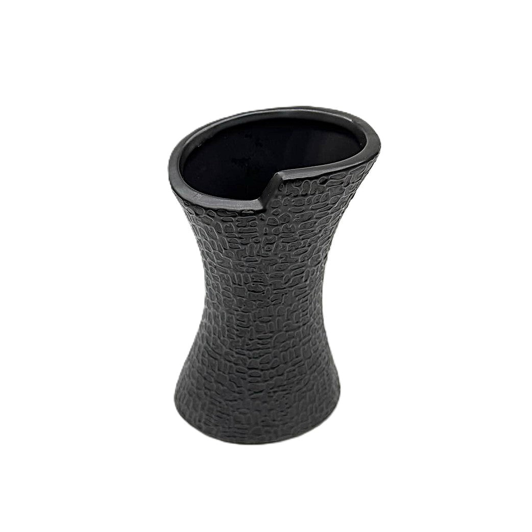 Vase 20cm schwarz-matt Dekovase Blumenvase
