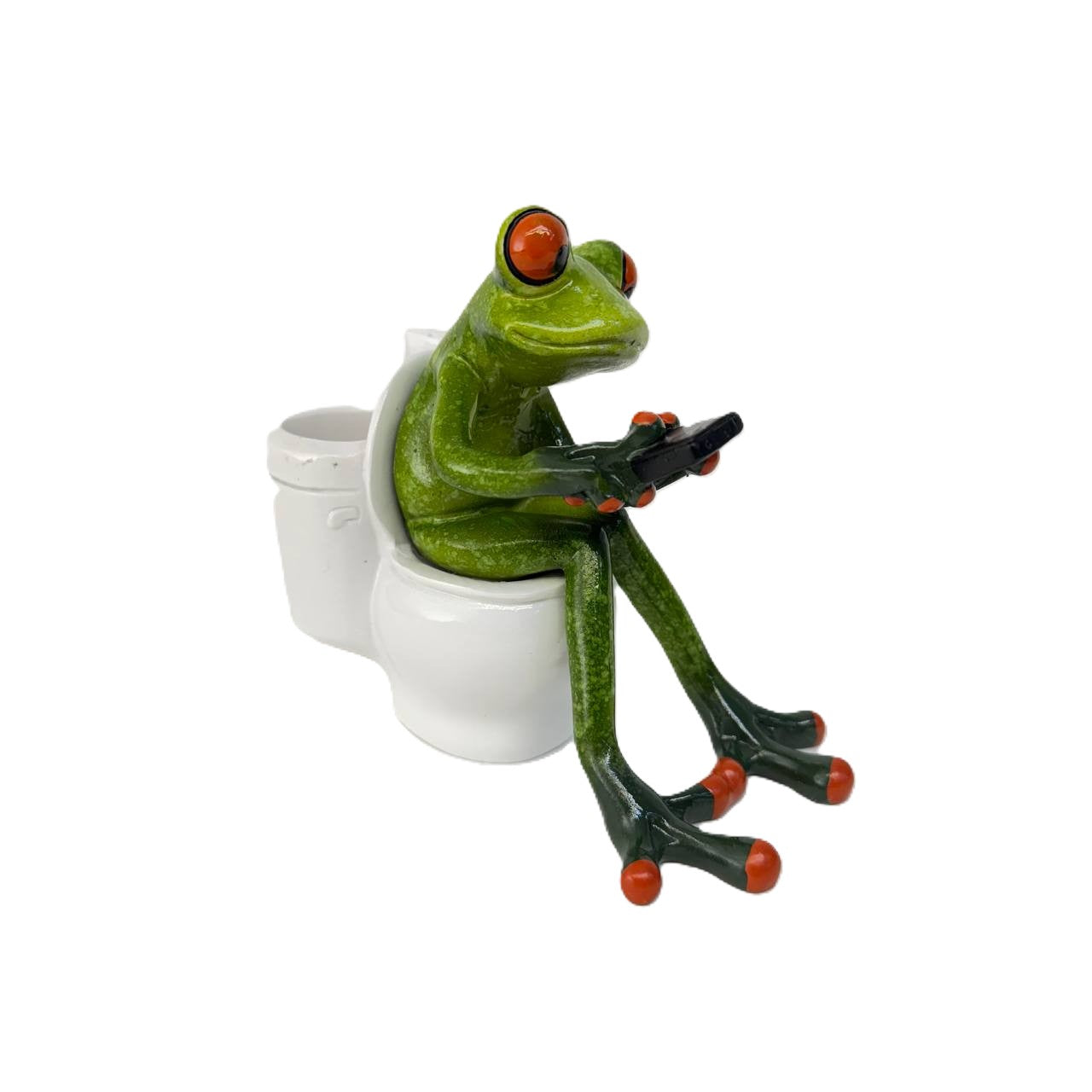 Frosch am stillen Örtchen