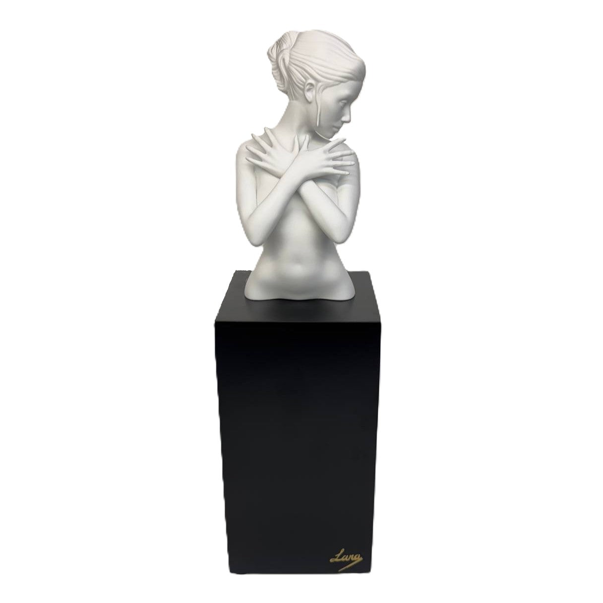 Goebel Skulptur "Fire in the Belly" in weiß von Lana Frey Artis Orbis - Limitid Edition