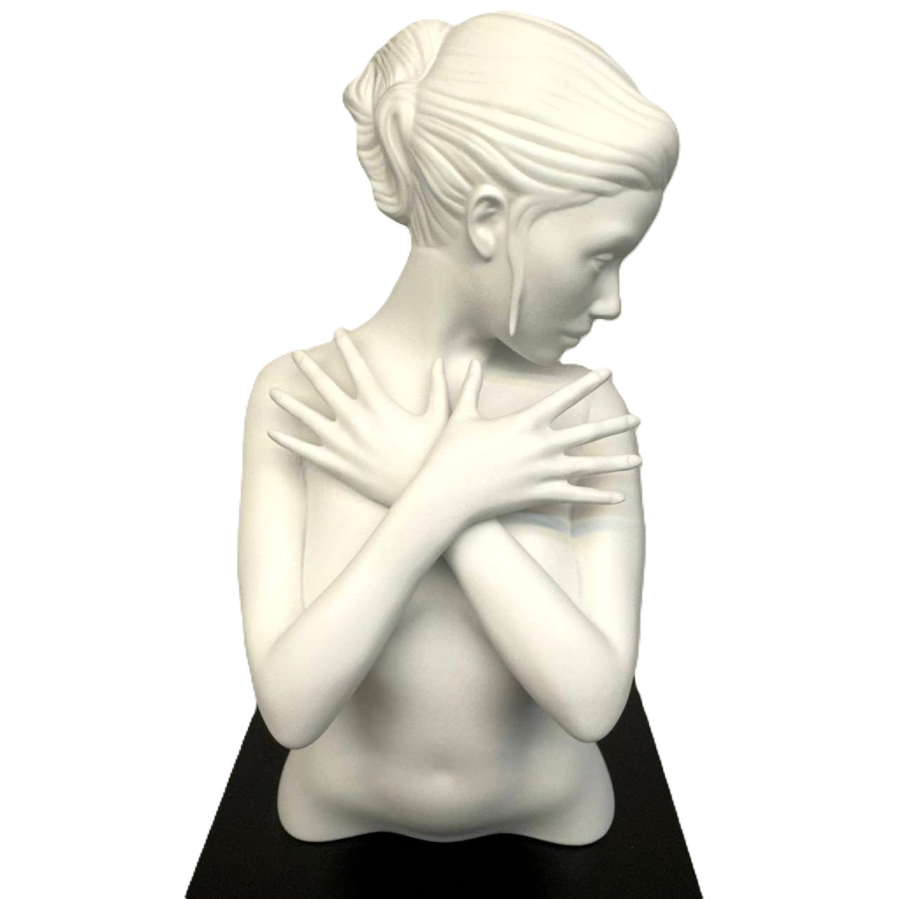 Goebel Skulptur "Fire in the Belly" in weiß von Lana Frey Artis Orbis - Limitid Edition