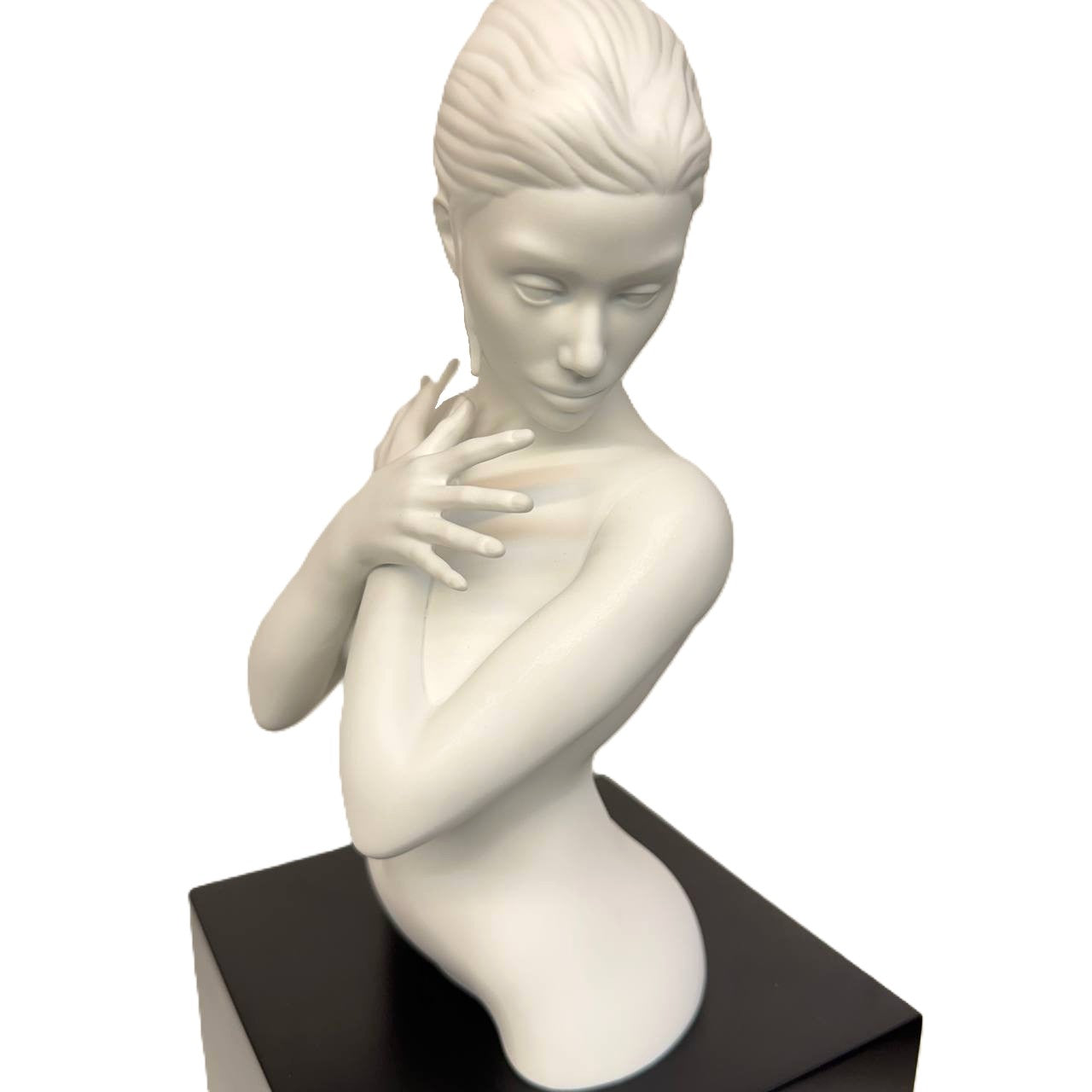Goebel Skulptur "Fire in the Belly" in weiß von Lana Frey Artis Orbis - Limitid Edition