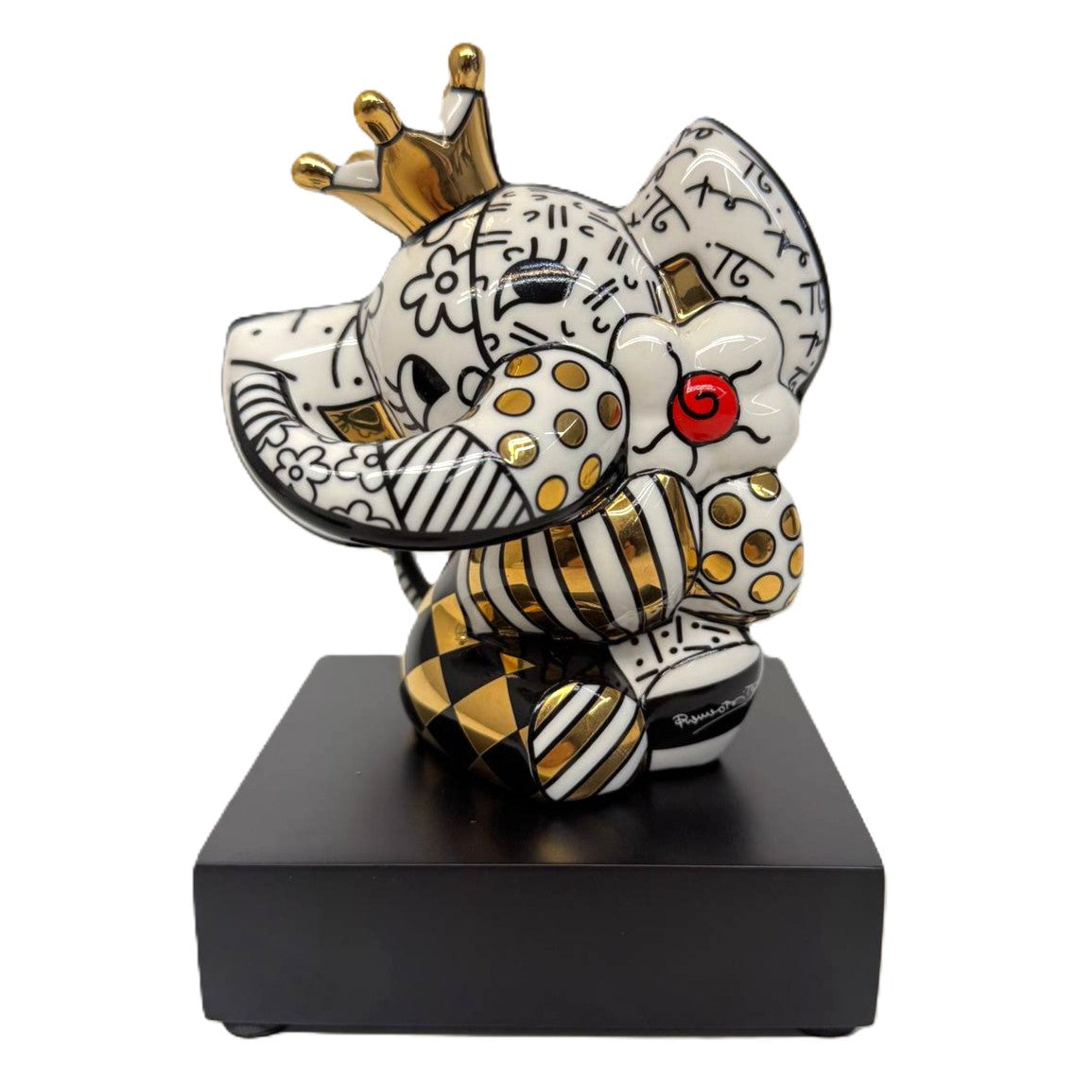 Goebel Skulptur "Golden Spring Elephant" von Romero Britto