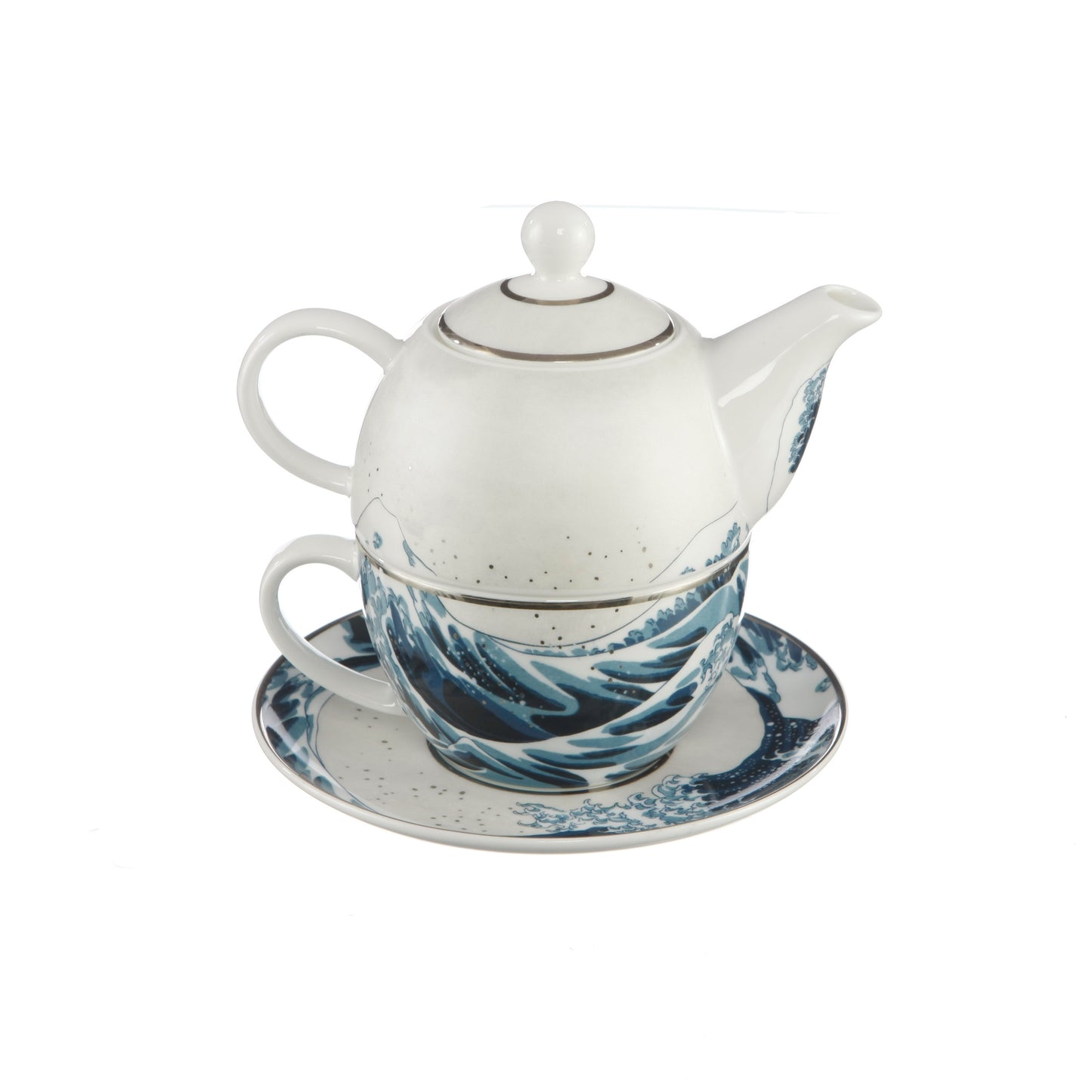 Goebel Teekanne-Set "Die Welle" von Katsushika Hokusai