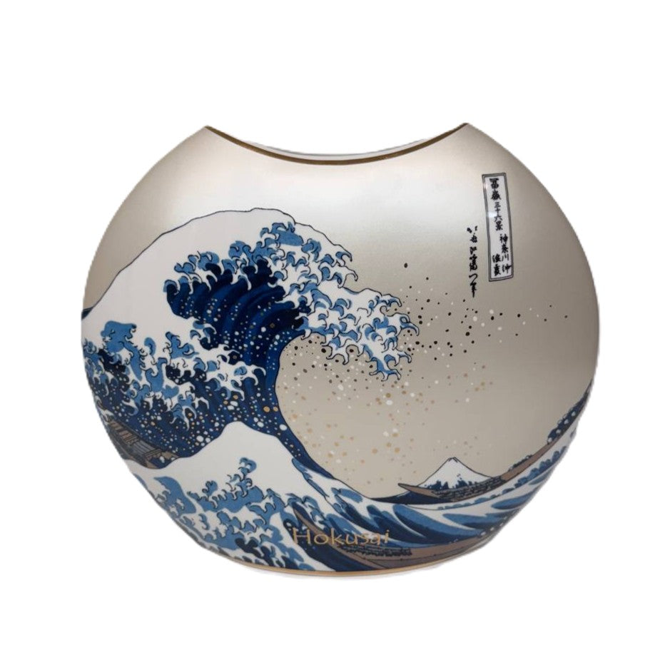 Goebel Vase "Die Welle" von Katsushika Hokusai 20cm