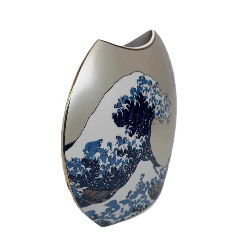 Goebel Vase "Die Welle" von Katsushika Hokusai 20cm