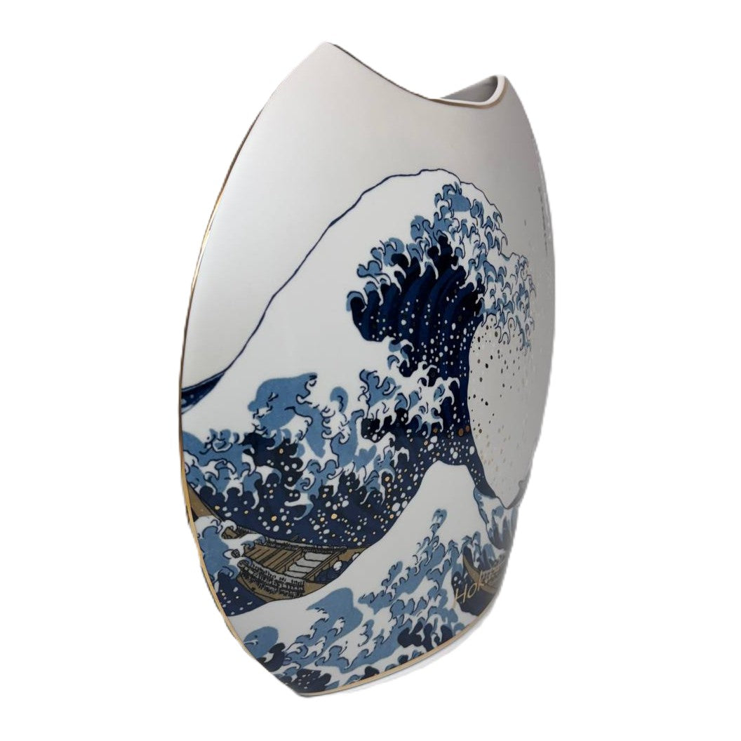 Goebel Vase "Die Welle" von Katsushika Hokusai 30cm
