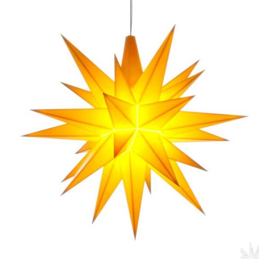 Herrnhuter Stern - LED Miniaturstern 8cm gelb