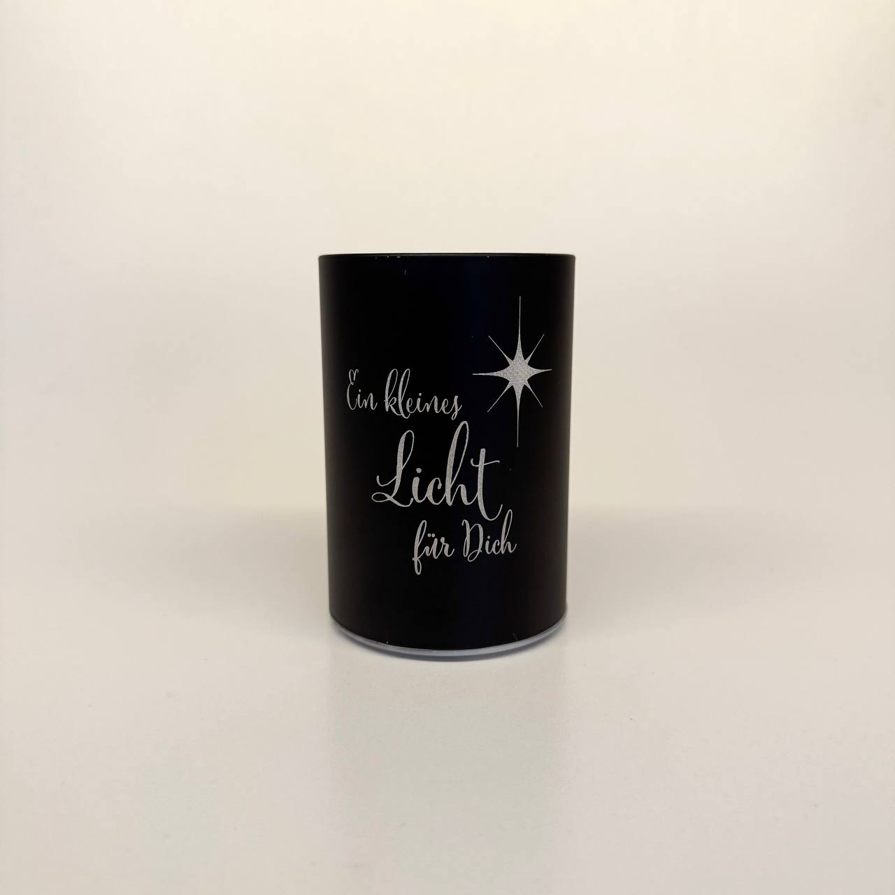 "Ein kleines Licht für Dich" schwarz 10,5cm x D 7cm