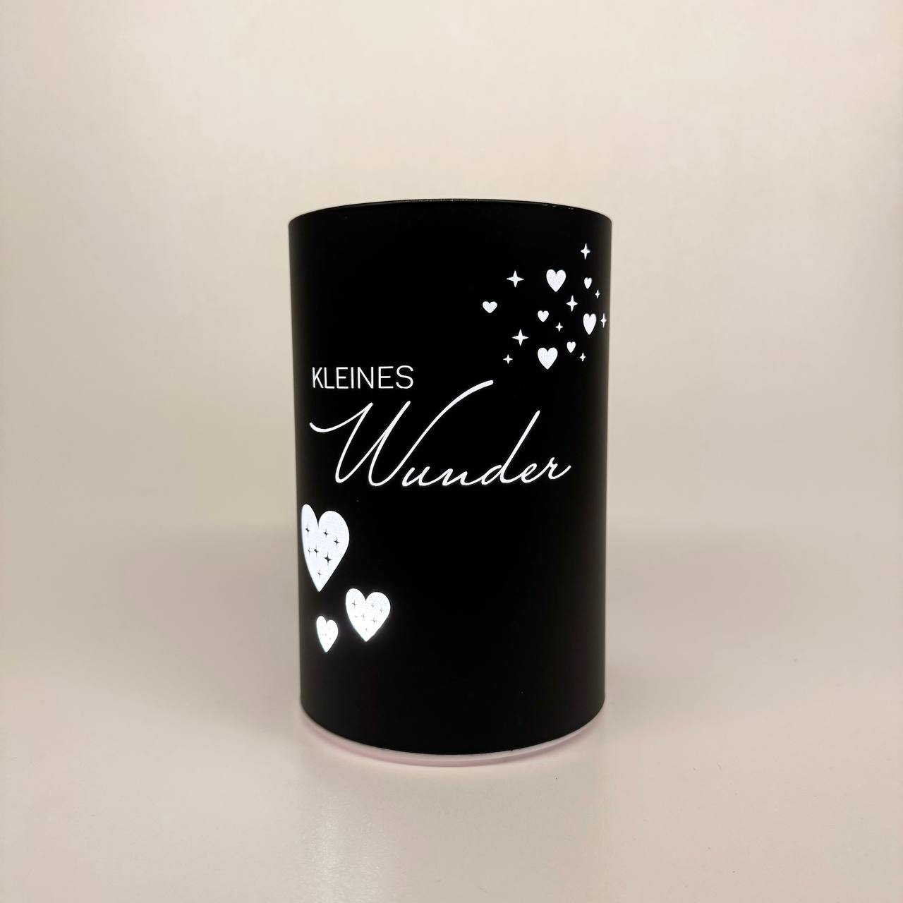 LED Tischlampe "Kleines Wunder" schwarz 15cm x D 10cm