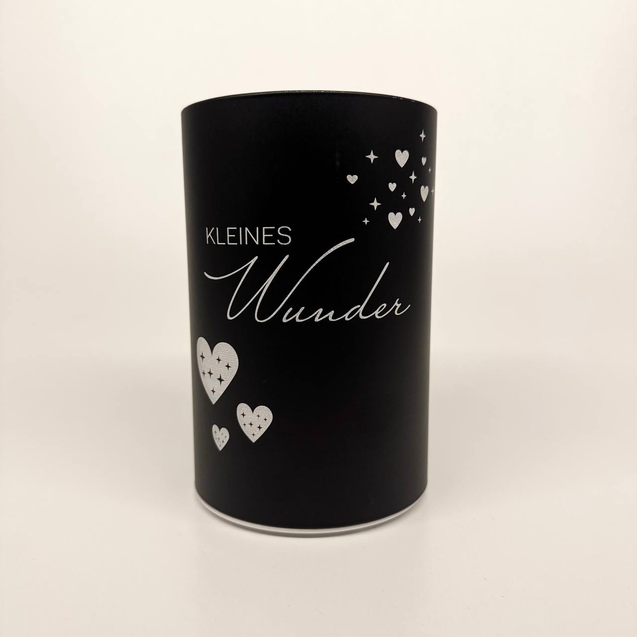 LED Tischlampe "Kleines Wunder" schwarz 15cm x D 10cm