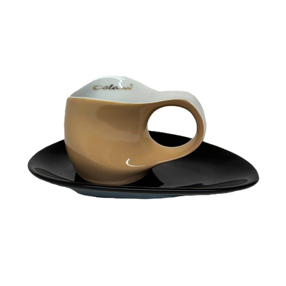 Luigi Colani Porzellan Espressissimo Tasse mit Untertasse sand, beige