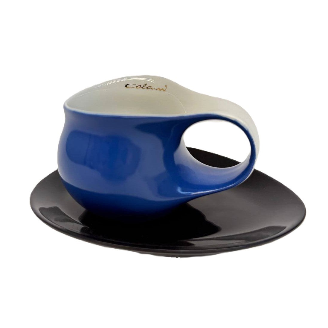 Luigi Colani Espresso Tasse mit Untertasse blau