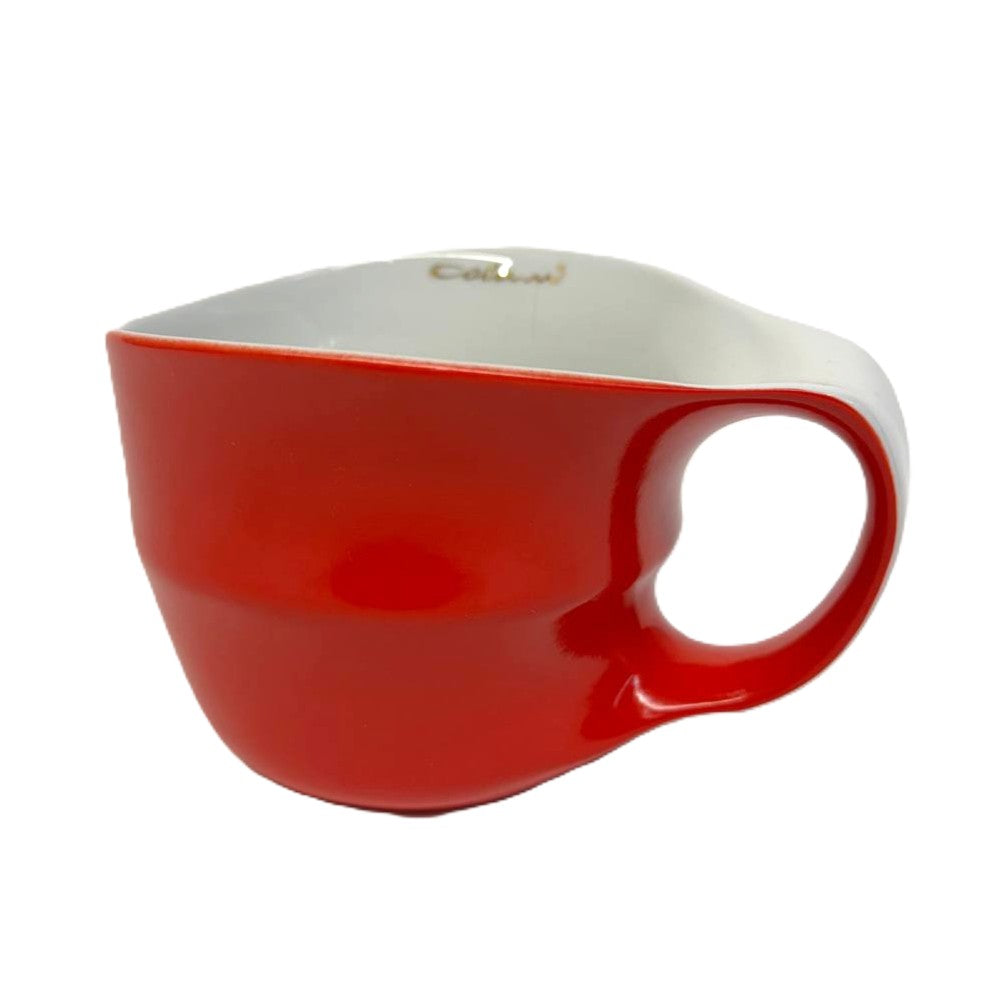 Luigi Colani Jumbotasse rot 0,4l optional mit Untertasse