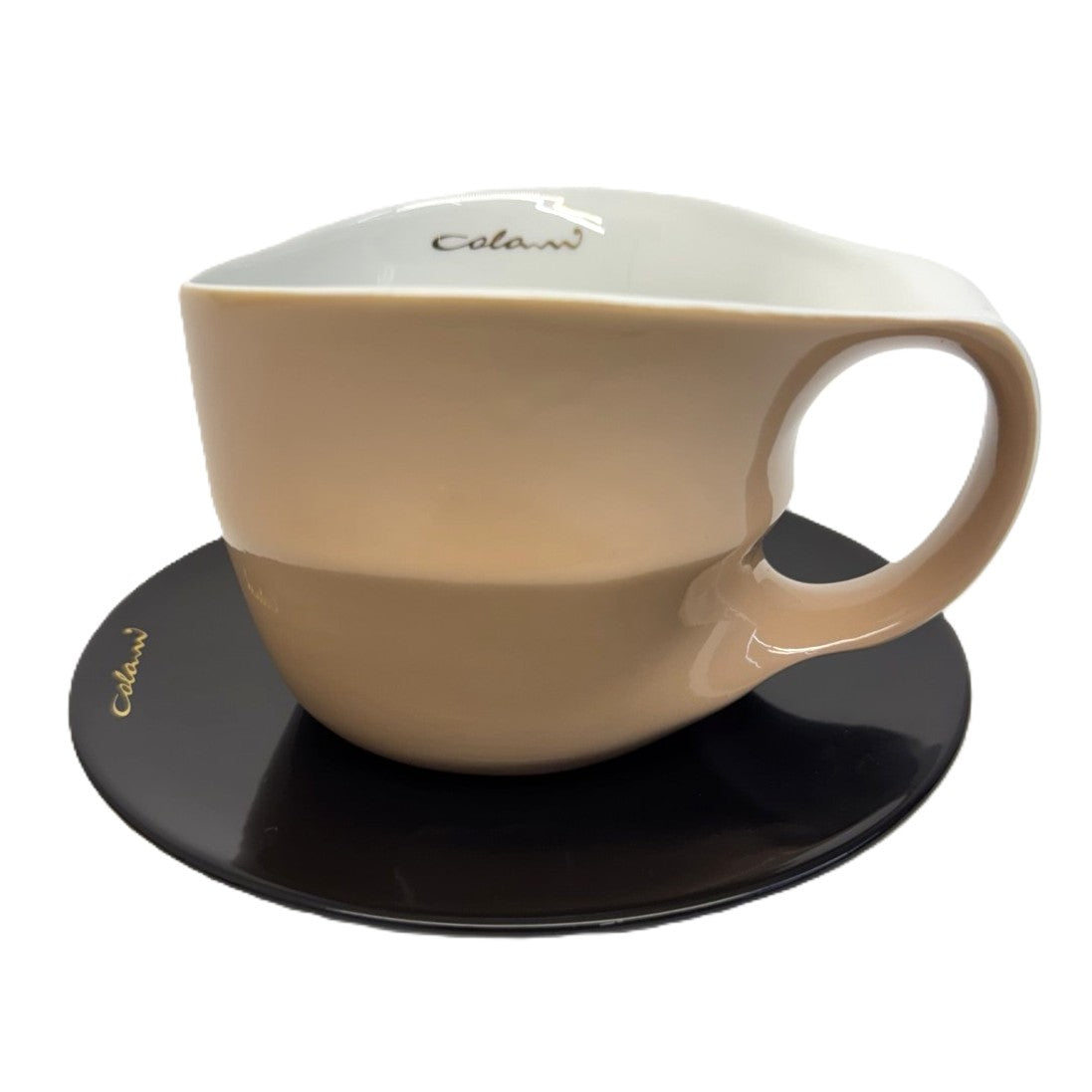 Luigi Colani Jumbotasse Sand/Beige 0,4l optional mit Untertasse