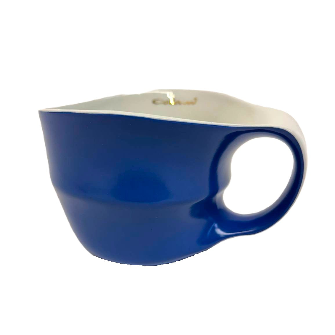 Luigi Colani Jumbotasse blau 0,4l optional mit Untertasse