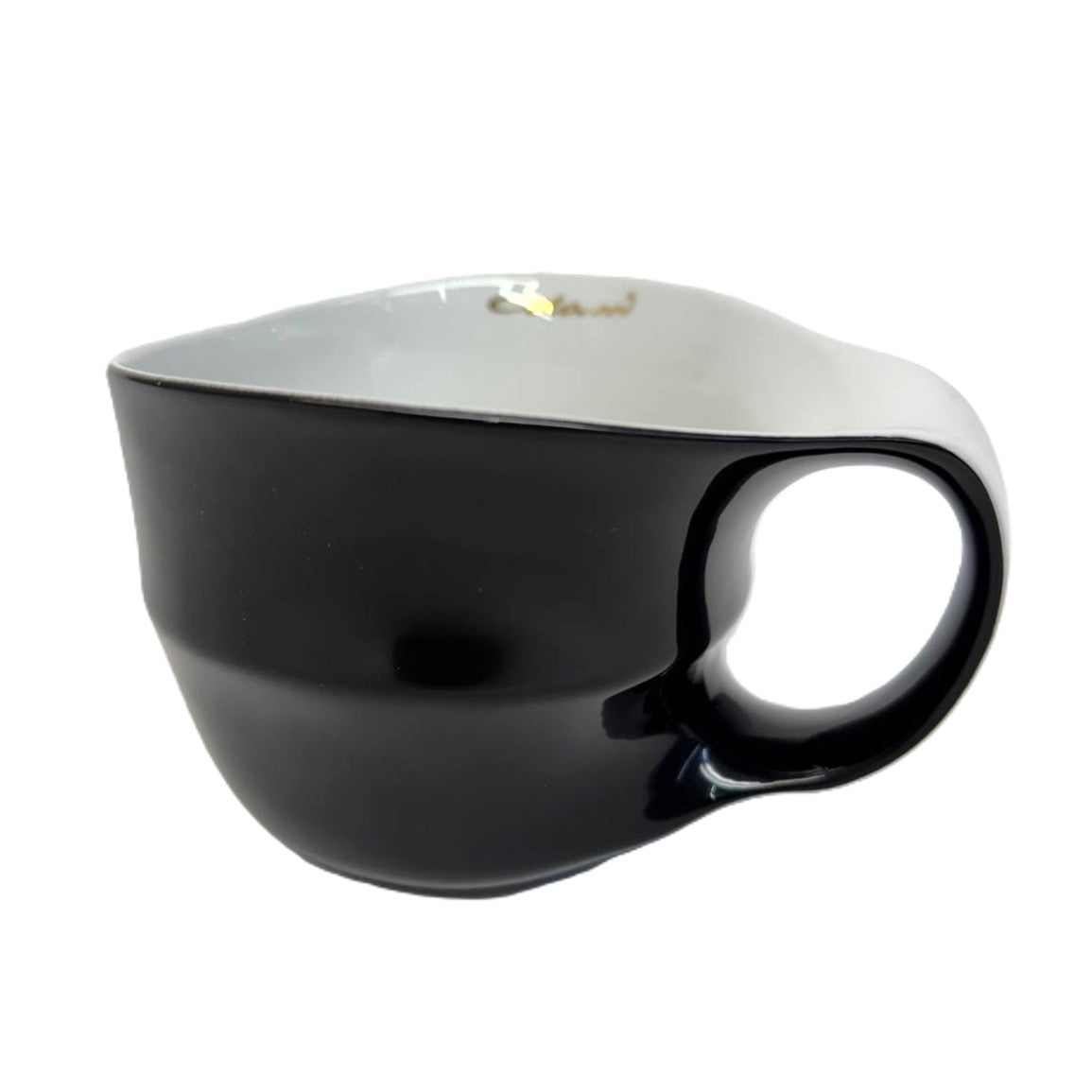 Luigi Colani Jumbotasse schwarz 0,4l optional mit Untertasse