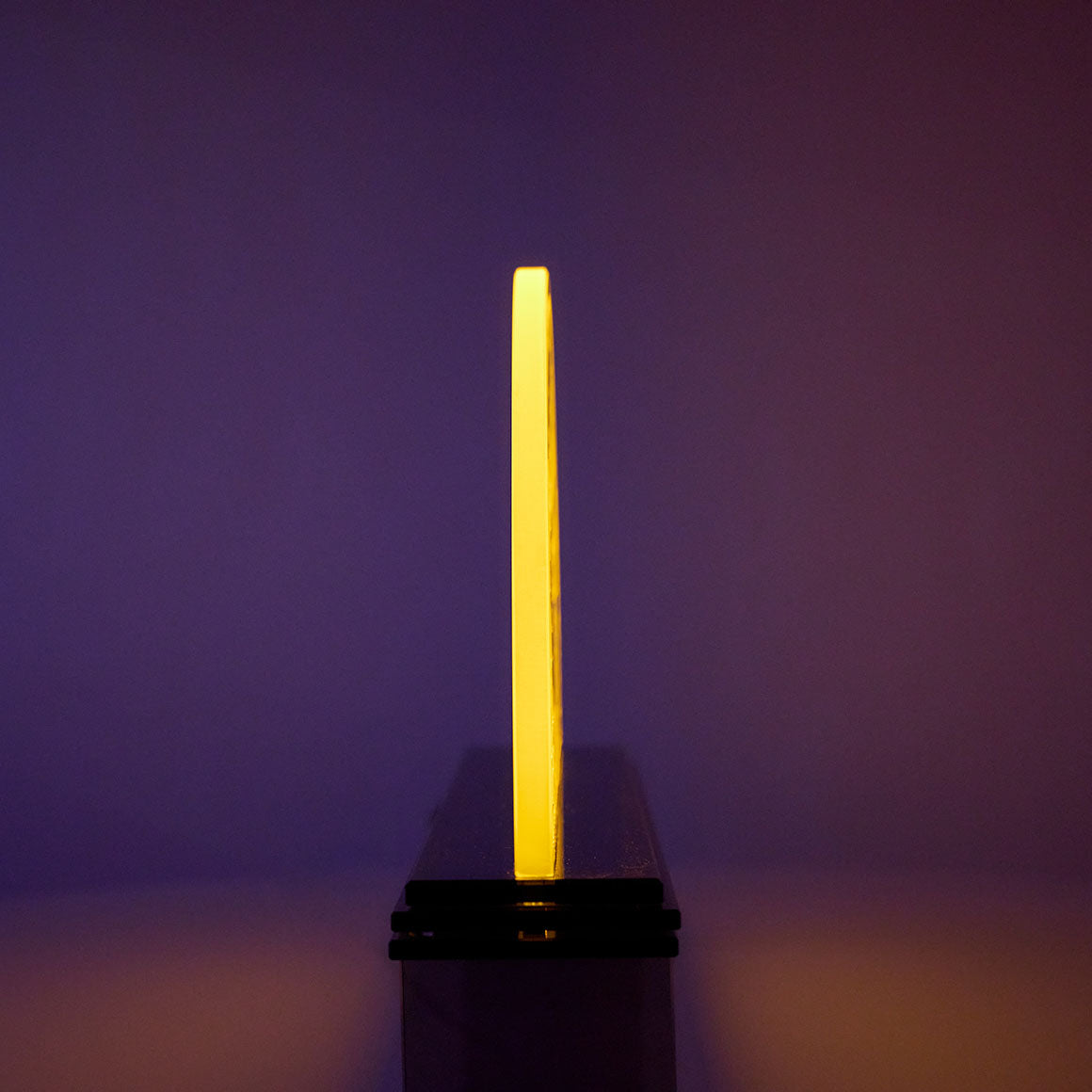 Glas Schwibbogen Weihnachtszauber warmweiß modern Glasgravur