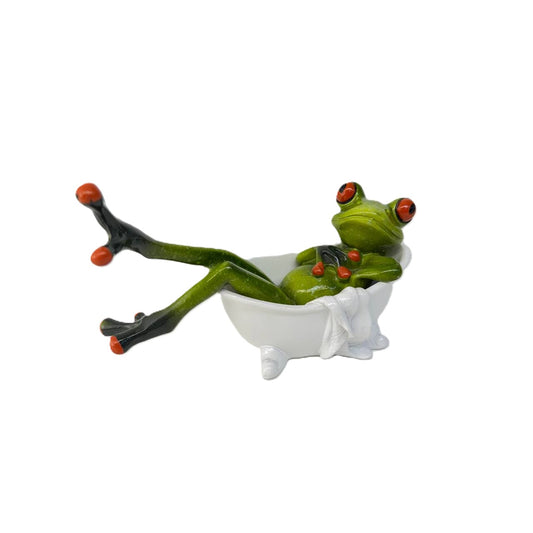 Frosch beim Baden