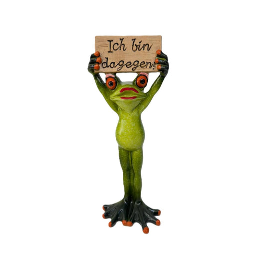 Frosch "Ich bin dagegen" weiblich