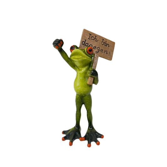 Frosch "Ich bin dagegen" männlich