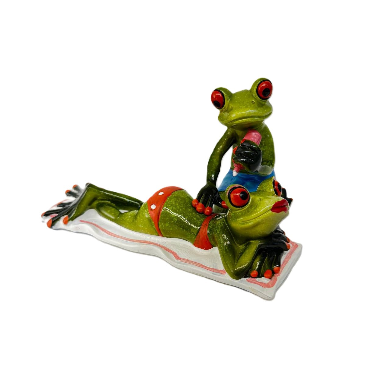 Froschpaar "Sonnencreme für die Prinzessin"