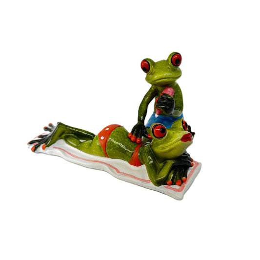 Froschpaar "Sonnencreme für die Prinzessin"
