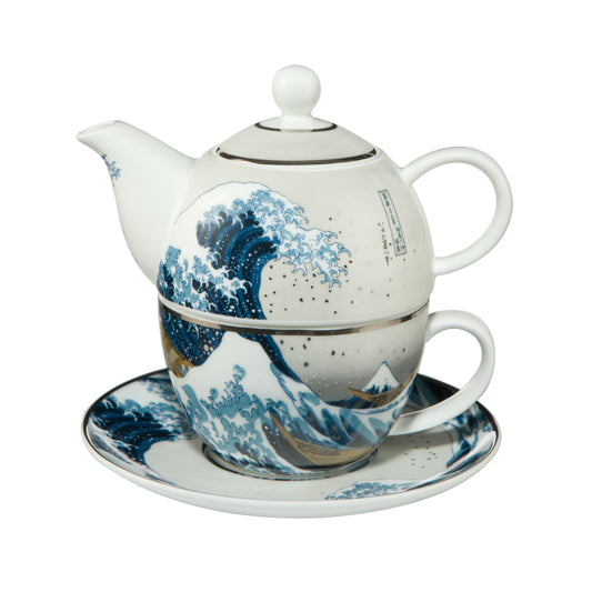 Goebel Teekanne-Set "Die Welle" von Katsushika Hokusai