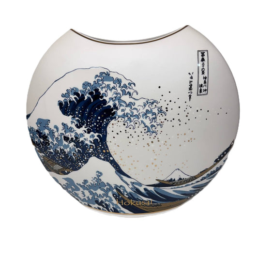 Goebel Vase "Die Welle" von Katsushika Hokusai 30cm