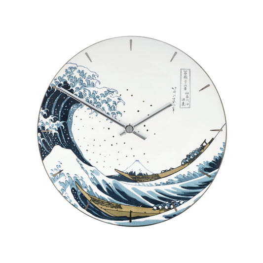 Goebel Wanduhr "Die Welle" von Katsushika Hokusai 31cm
