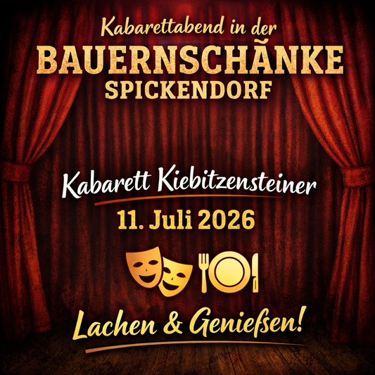 Kabarettabend in der Bauernschänke Spickendorf