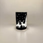 LED Tischlampe "Rentiere" schwarz 10,5cm x D 7cm