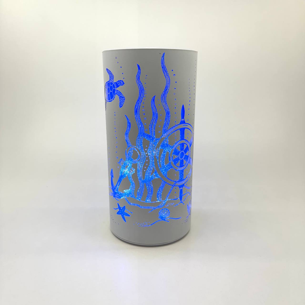 LED Tischlampe Dekolichter "Schildkröte im Ozean" - Set