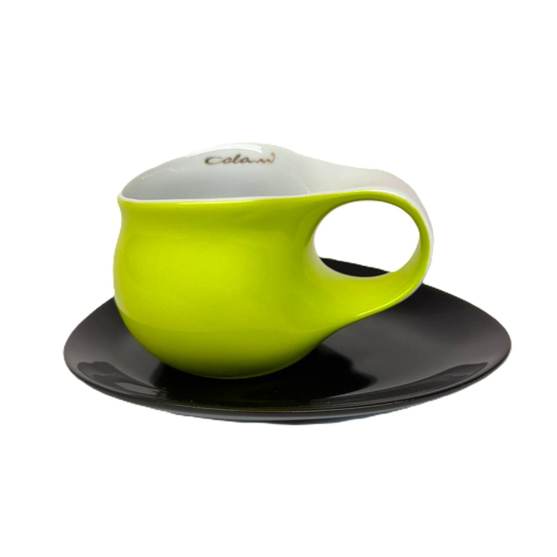 Luigi Colani Espresso Tasse mit Untertasse grün
