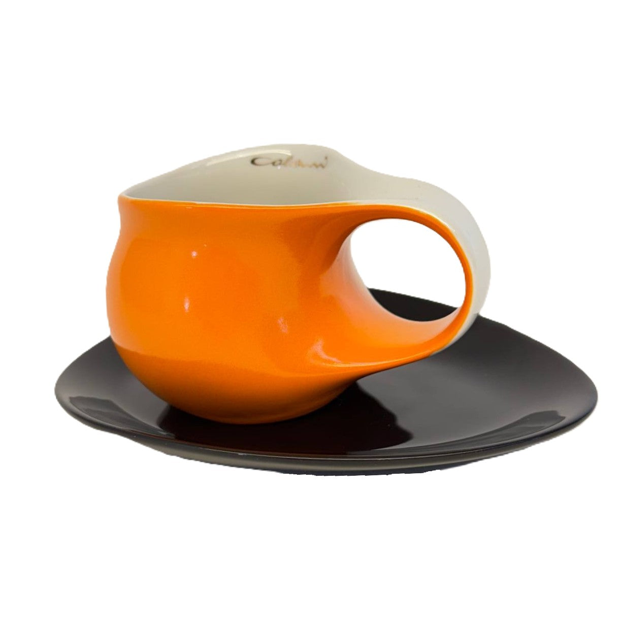 Luigi Colani Espresso Tasse mit Untertasse orange