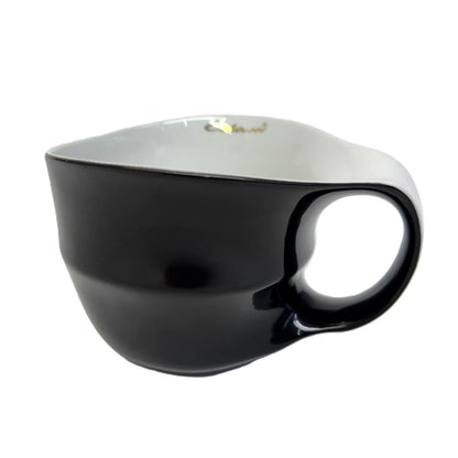 Luigi Colani Jumbotasse schwarz 0,4l optional mit Untertasse