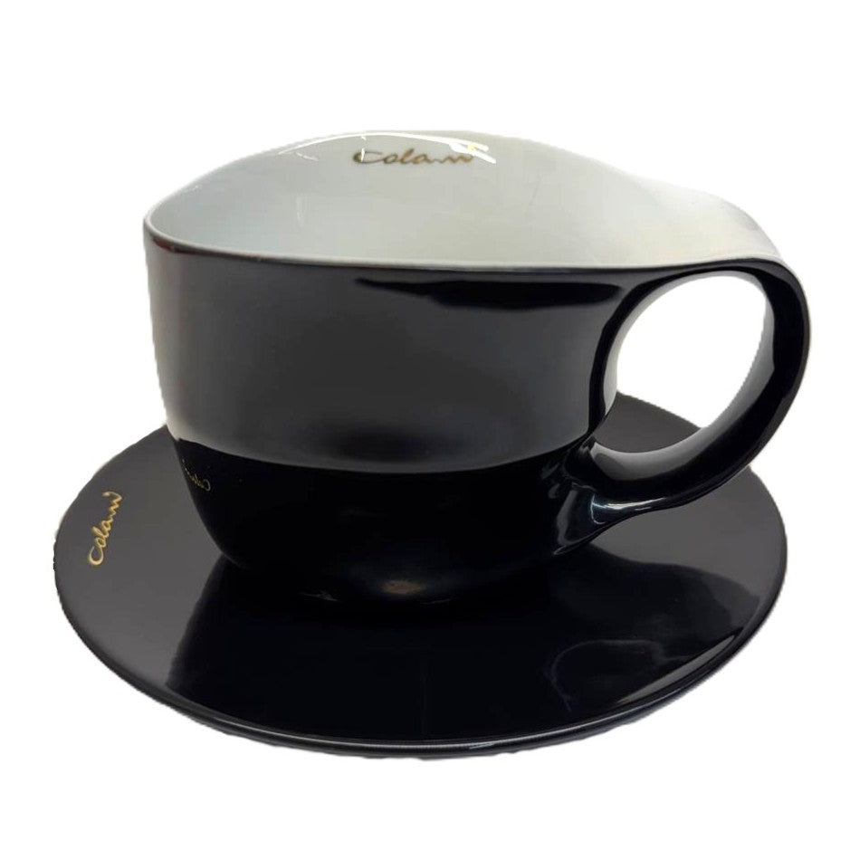 Luigi Colani Jumbotasse schwarz 0,4l optional mit Untertasse
