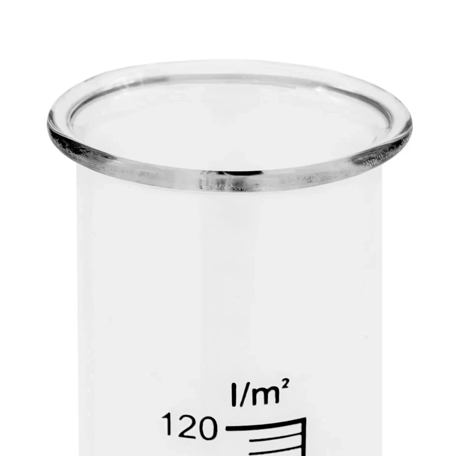 Regenmesser Ersatz Glas mit Skala - Niederschlag Regen Wasser Messer