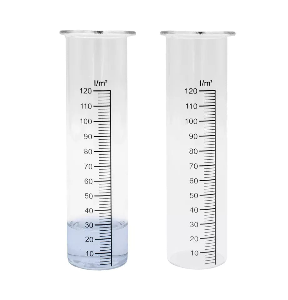 Regenmesser Ersatz Glas mit Skala - Niederschlag Regen Wasser Messer