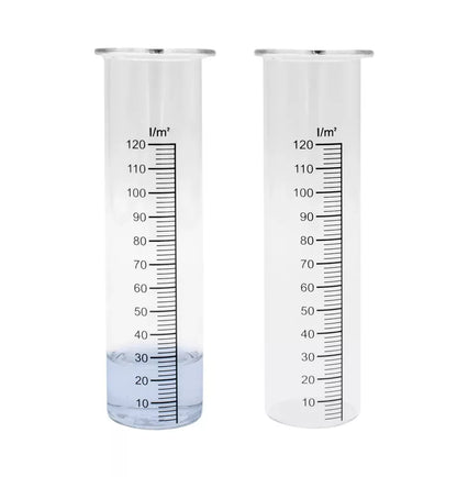 Regenmesser Ersatz Glas mit Skala - Niederschlag Regen Wasser Messer
