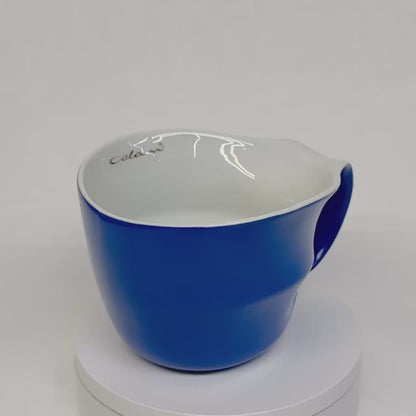 Luigi Colani Jumbotasse blau 0,4l optional mit Untertasse