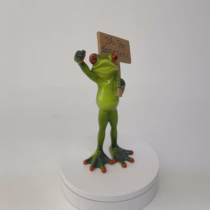 Frosch "Ich bin dagegen" männlich