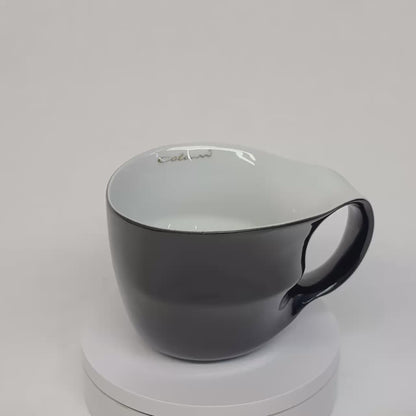 Luigi Colani Jumbotasse schwarz 0,4l optional mit Untertasse