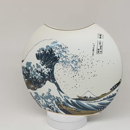 Goebel Vase "Die Welle" von Katsushika Hokusai 30cm