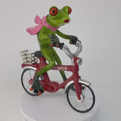 Frosch "Radfahrerin"