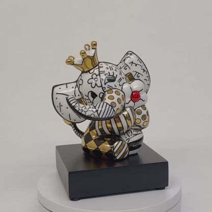 Goebel Skulptur "Golden Spring Elephant" von Romero Britto