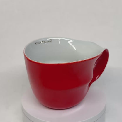 Luigi Colani Jumbotasse rot 0,4l optional mit Untertasse