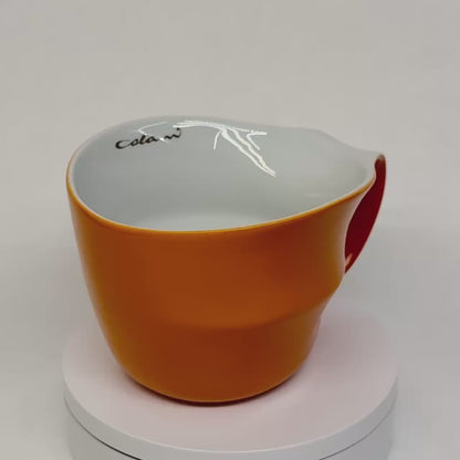 Luigi Colani Jumbotasse orange 0,4l optional mit Untertasse